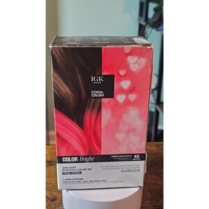 IGK Color Bright One Step Bleach & Color Kit | One-Step Color Coral Crush